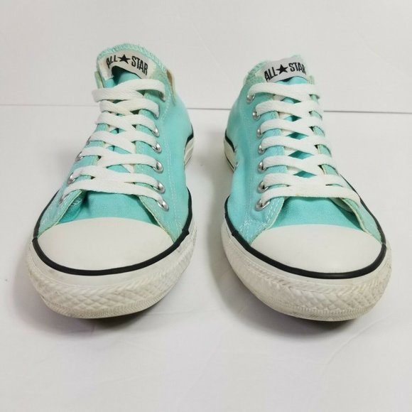 Converse All Star Sneakers Mint Green Canvas #130118F Size Women's 11 Men's 9 - Picture 1 of 8